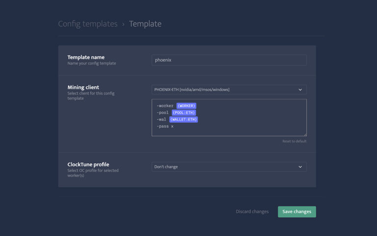 Minerstat Template