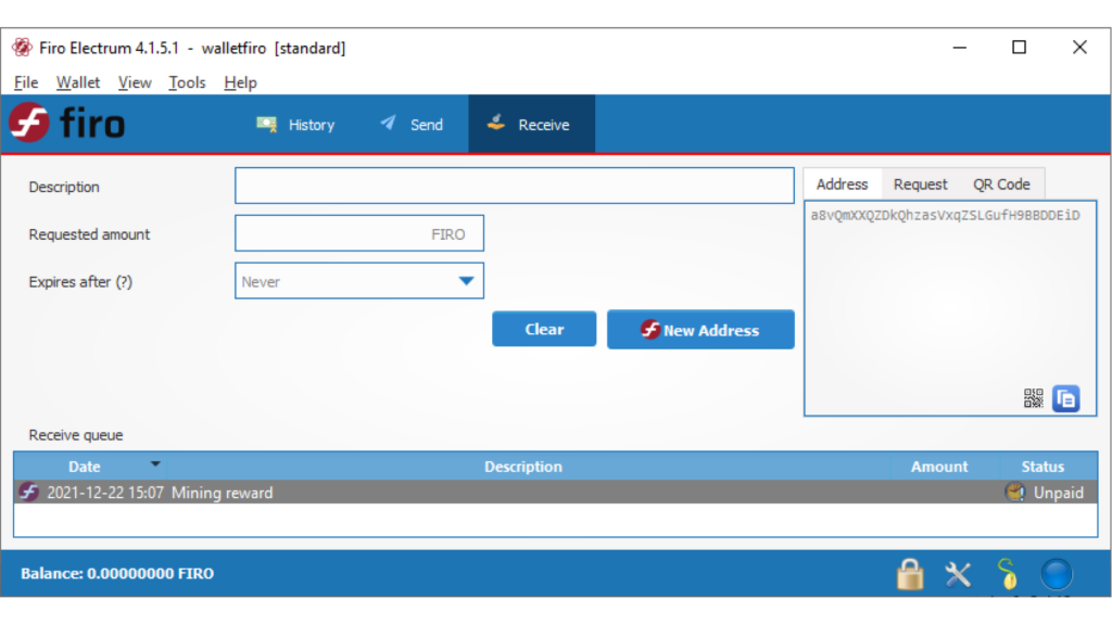 Set a non-expiration date wallet address