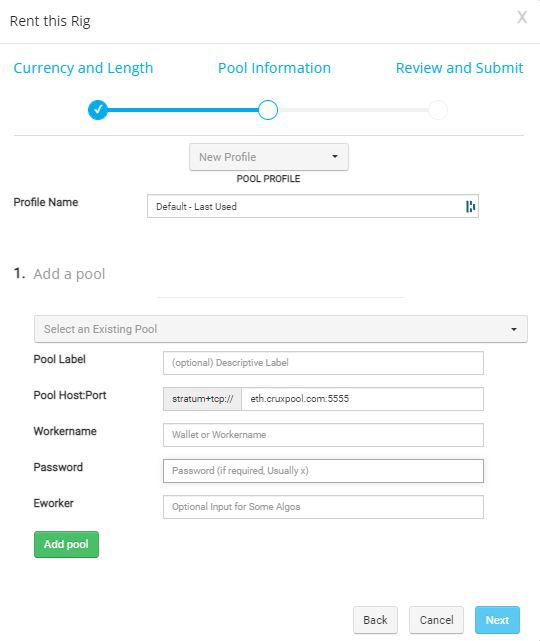 Give the information of Cruxpool