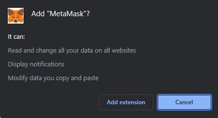 Add the extension of MetasMask wallet on your browser.