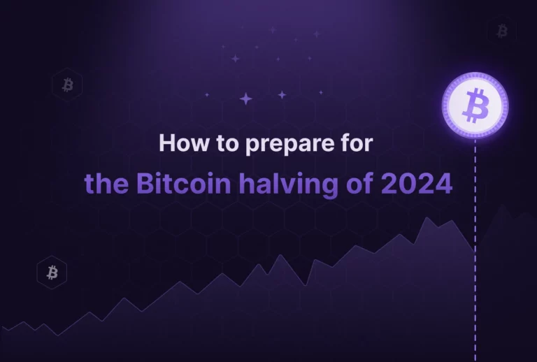 Bitcoin chart showing mining rewards reduce by 50% due to the Bitcoin 2024 Halving